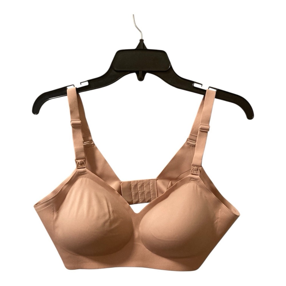 Momcozy Nursing Bra Breastfeeding Seamless Ultra Comfort‎ Size 2XL Beige